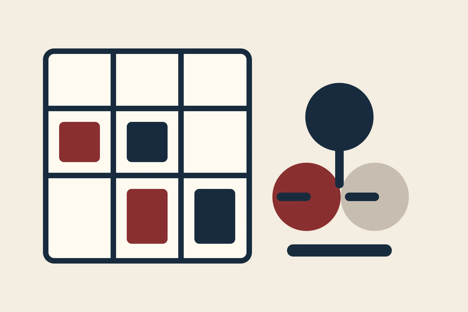 Abstract illustration of staffing assessments and a care team rota